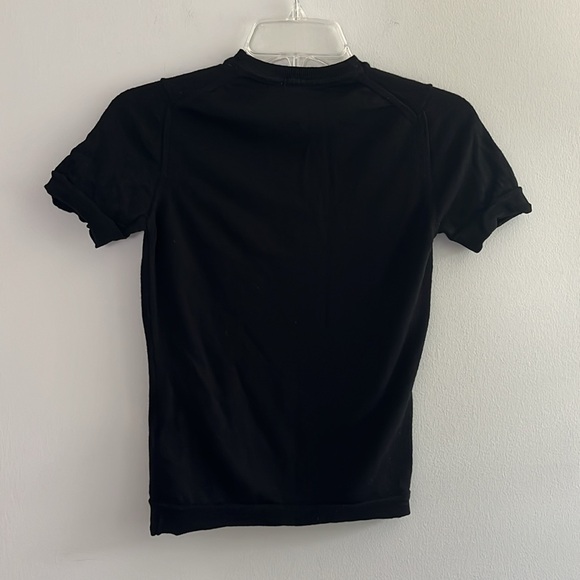 Burberry London black 100% fine merino wool short sleeve top - Picture 5 of 7